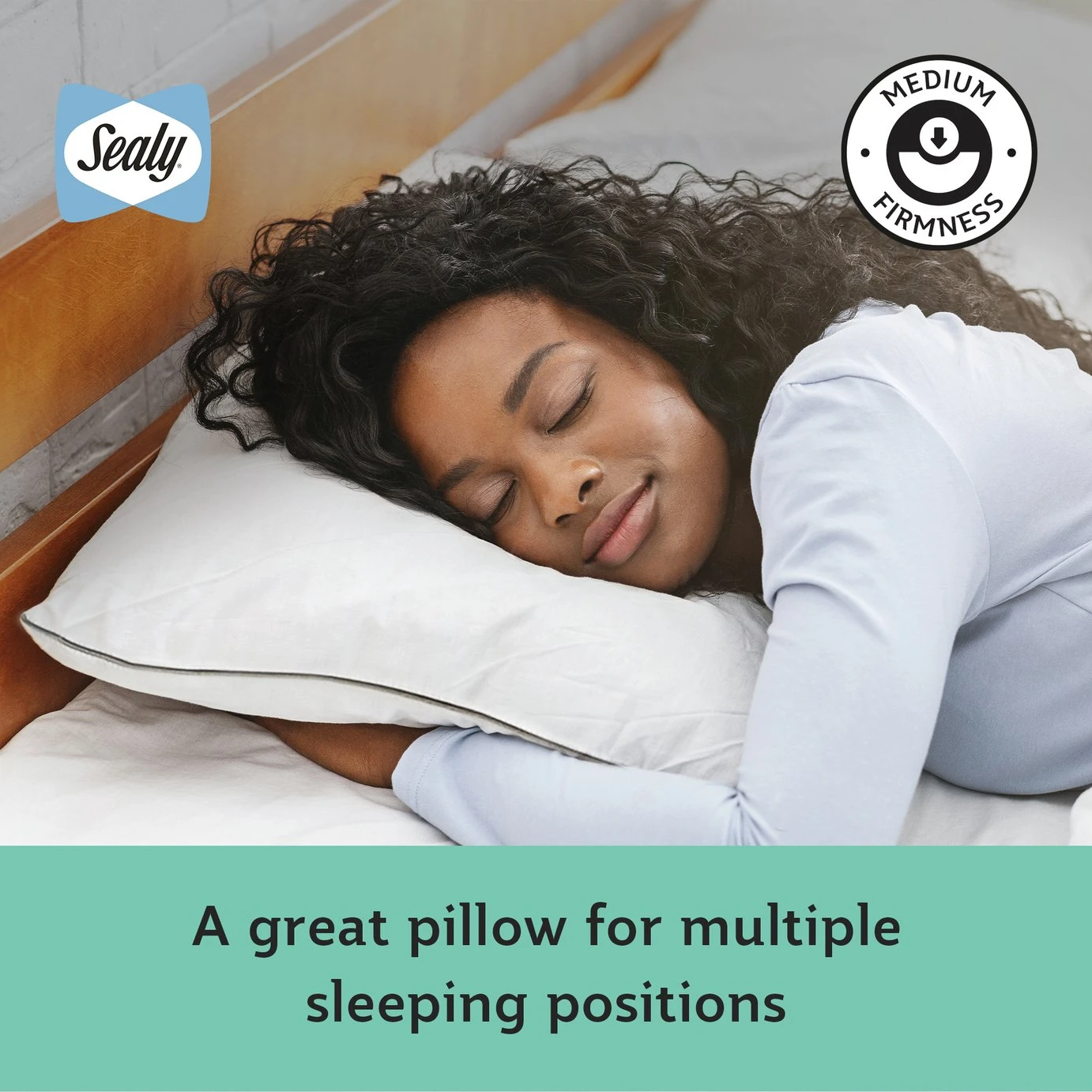 Sealy Anti Allergy Medium Firm Pillow - 4 Pack 8 Sealy Anti Allergy Medium Firm Pillow - 4 Pack - Image 6