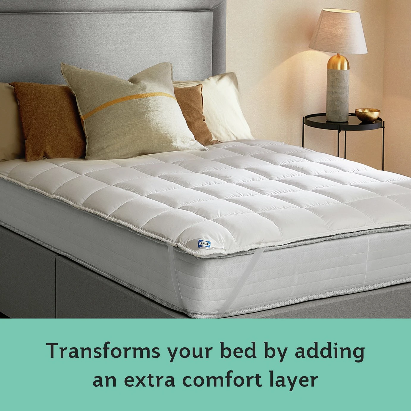 Sealy Anti Allergy Hollowfibre Mattress Topper - Double 4 Sealy Anti Allergy Hollowfibre Mattress Topper - Double - Image 2