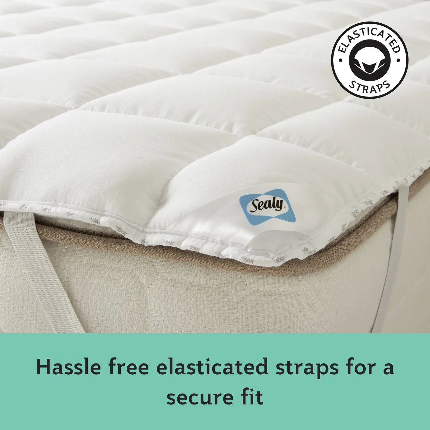 Sealy Anti Allergy Hollowfibre Mattress Topper - Double 7 Sealy Anti Allergy Hollowfibre Mattress Topper - Double - Image 5