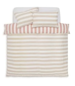 Habitat Summer Haze Stripe Pink Bedding Set - Single -Habitat 1230147 R Z004A