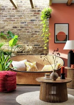 Habitat Geo Tufted Cushion - Yellow & White - 60x30cm -Habitat 1240209 R Z005C