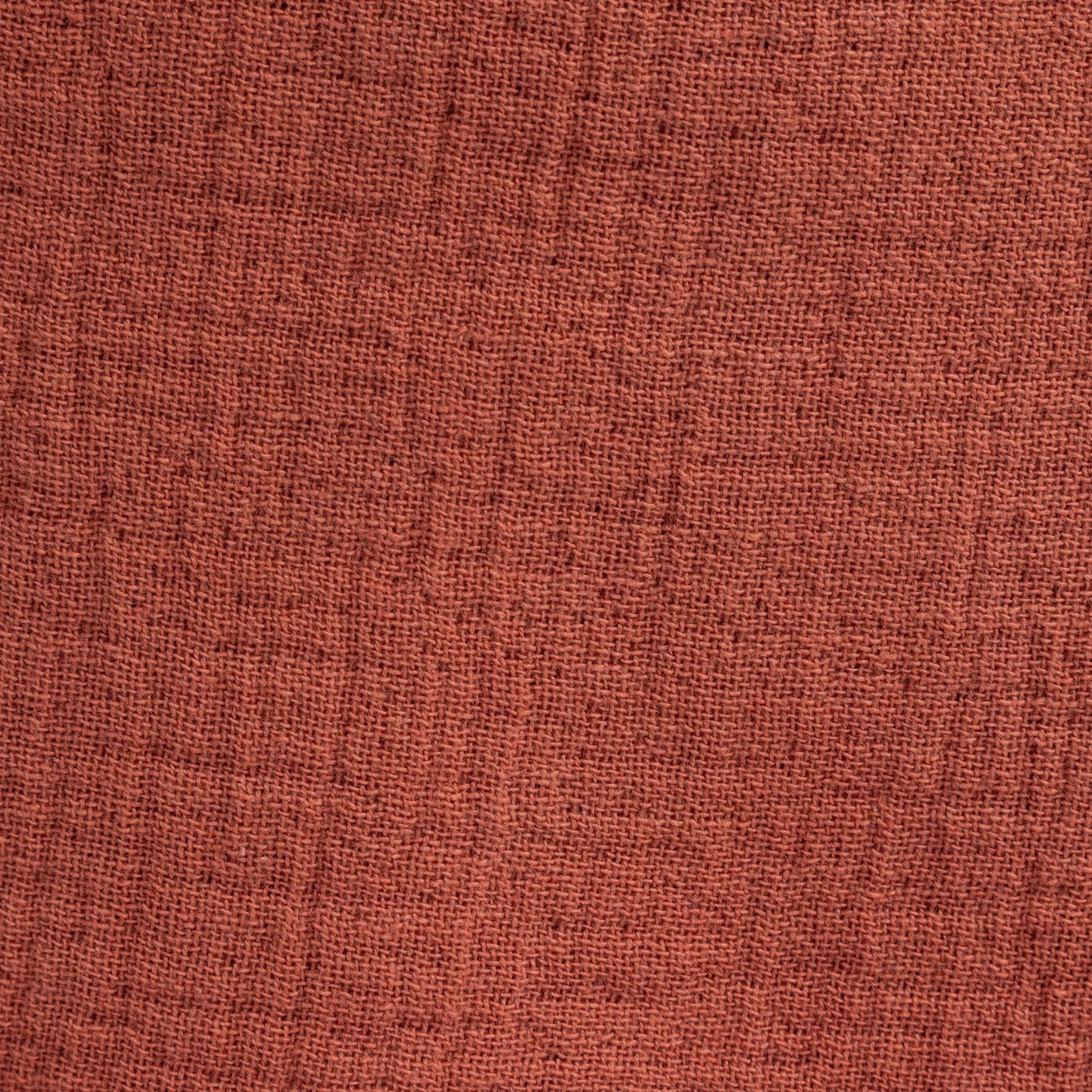 Habitat Cotton Plain Textured Throw - Terracotta - 150x200cm 4 Habitat Cotton Plain Textured Throw - Terracotta - 150x200cm - Image 2