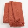 Habitat Cotton Plain Textured Throw - Terracotta - 150x200cm 1 Habitat Cotton Plain Textured Throw - Terracotta - 150x200cm -Habitat 1244212 R Z001A