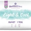 Slumberdown Light & Cool 1 Tog Duvet - Single -Habitat 1251449 R Z001A