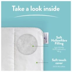 Slumberdown Light & Cool 1 Tog Duvet - Single -Habitat 1251449 R Z004A