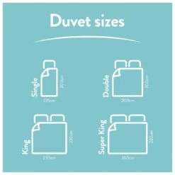 Slumberdown Light & Cool 1 Tog Duvet - Single -Habitat 1251449 R Z006A