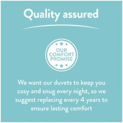 Slumberdown Light & Cool 1 Tog Duvet - Single -Habitat 1251449 R Z010A