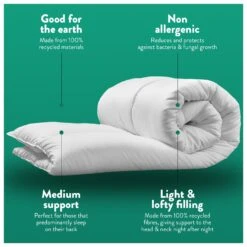 Slumberdown Remade 10.5 Tog Duvet - Single 15 Slumberdown Remade 10.5 Tog Duvet - Single -Habitat 1256808 R Z004A