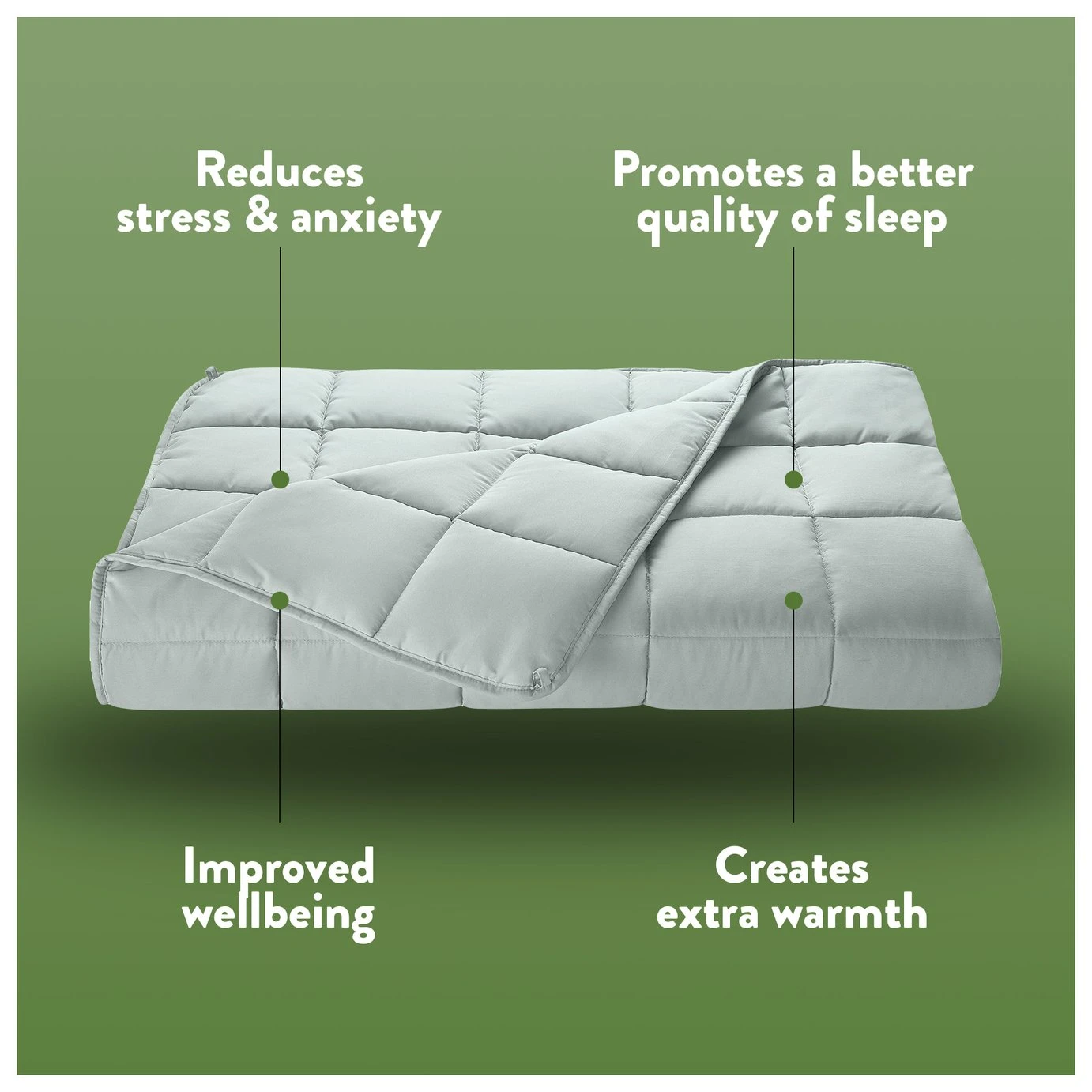 Slumberdown Wellbeing CBD Weighted Blanket - 7kg 5 Slumberdown Wellbeing CBD Weighted Blanket - 7kg - Image 3