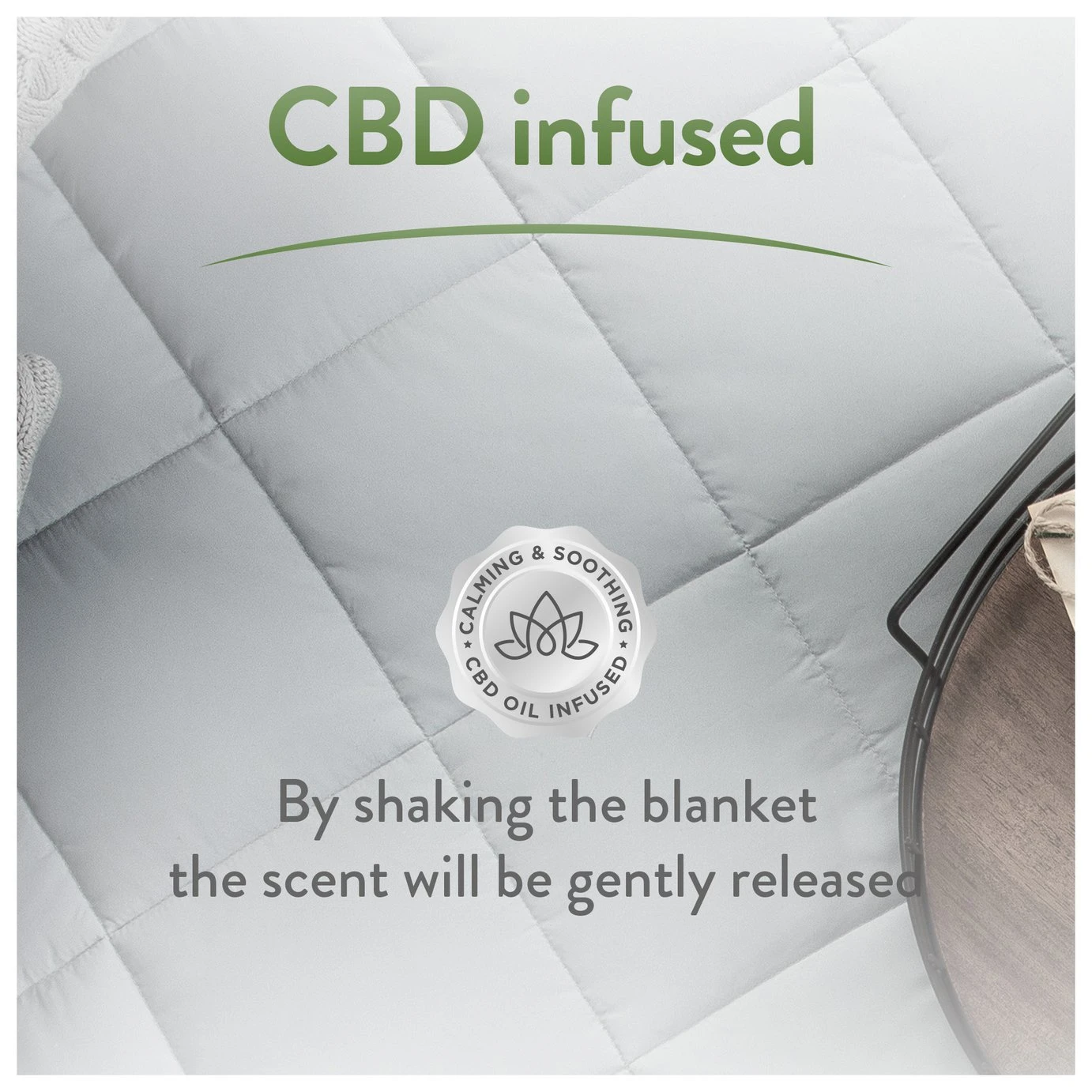 Slumberdown Wellbeing CBD Weighted Blanket - 7kg 7 Slumberdown Wellbeing CBD Weighted Blanket - 7kg - Image 5