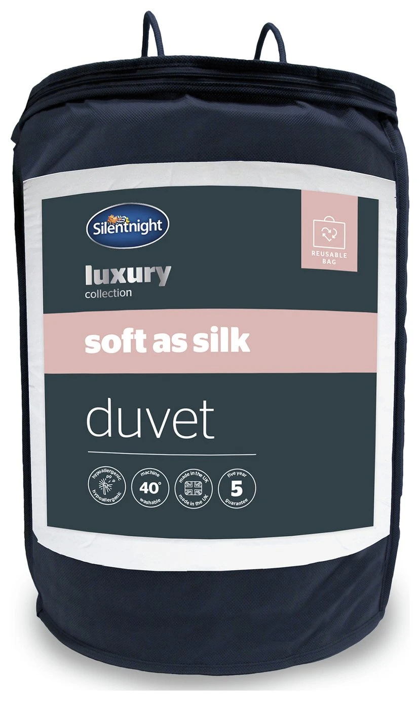 Silentnight Soft As Silk 13.5 Tog Duvet - Double 3 Silentnight Soft As Silk 13.5 Tog Duvet - Double