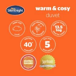 Silentnight Warm & Cosy 13.5 Tog Duvet - Single -Habitat 1934247 R Z009A