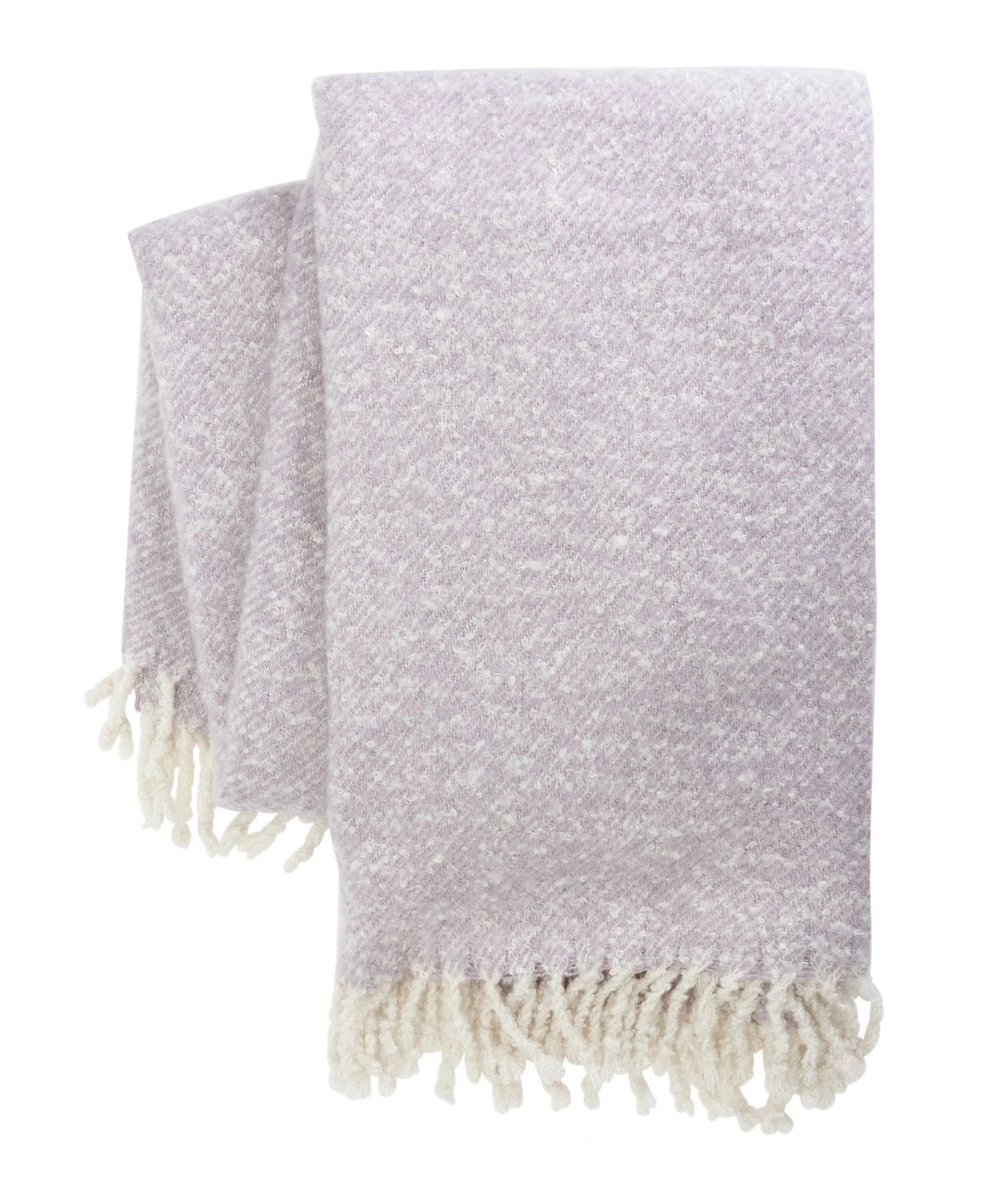 Habitat Faux Textured Mohair Throw - Lilac - 150x200cm 3 Habitat Faux Textured Mohair Throw - Lilac - 150x200cm