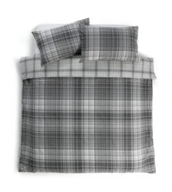 Habitat Grey Brushed Check Bedding Set - Single 11 Habitat Grey Brushed Check Bedding Set - Single -Habitat 2019350 R Z002A