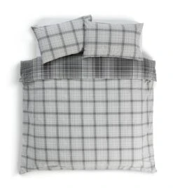 Habitat Grey Brushed Check Bedding Set - Single 13 Habitat Grey Brushed Check Bedding Set - Single -Habitat 2019350 R Z003A