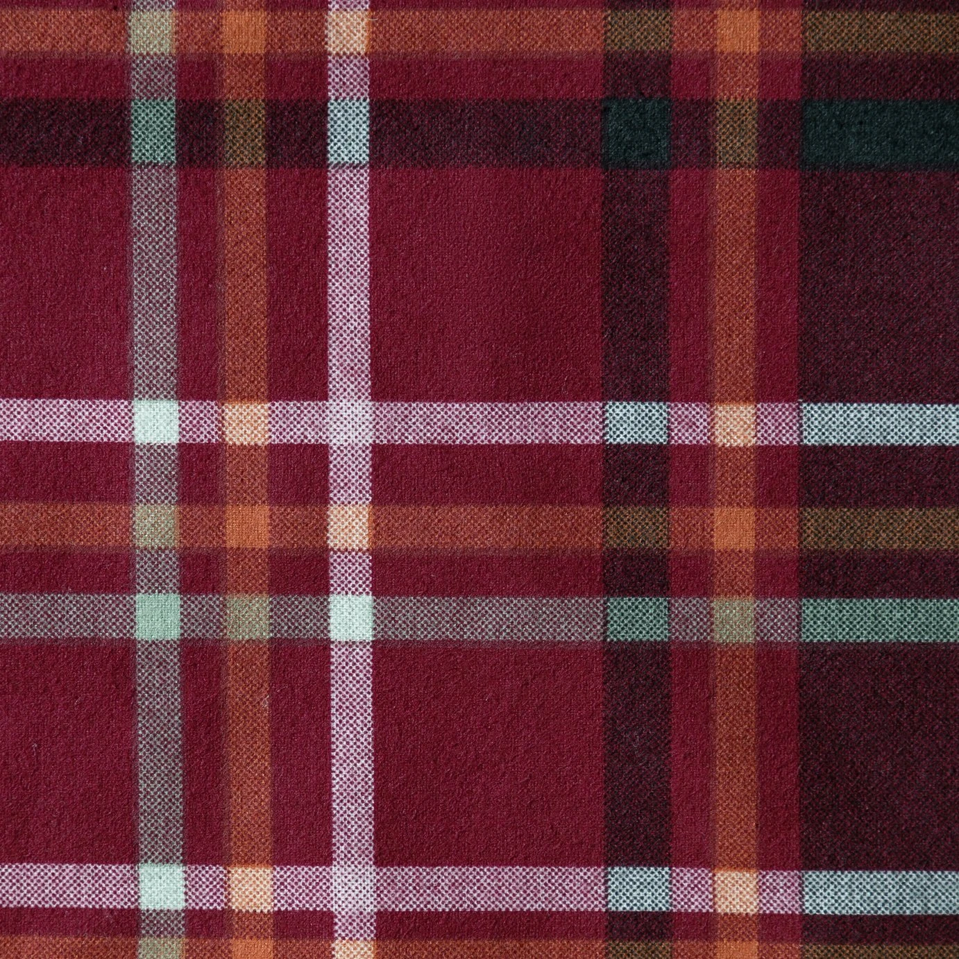 Habitat Red Brushed Check Bedding Set - Single 4 Habitat Red Brushed Check Bedding Set - Single - Image 2