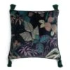 Habitat Botanical Print Velvet Cushion - Multi - 43x43cm 1 Habitat Botanical Print Velvet Cushion - Multi - 43x43cm -Habitat 2062840 R Z001A