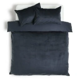 Habitat Plain Velvet Navy Bedding Set - Double -Habitat 2063241 R Z002A