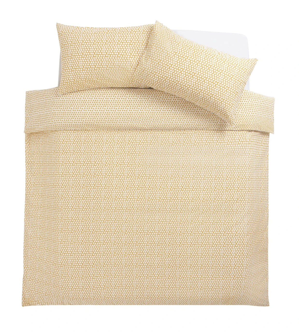 Argos Home Polka Square Yellow Bedding Set - Single 5 Argos Home Polka Square Yellow Bedding Set - Single - Image 3