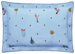 Joules Cotton Percale Pollinators Blue Bedding Set - Single 7 Joules Cotton Percale Pollinators Blue Bedding Set - Single -Habitat 2073516 R Z003A