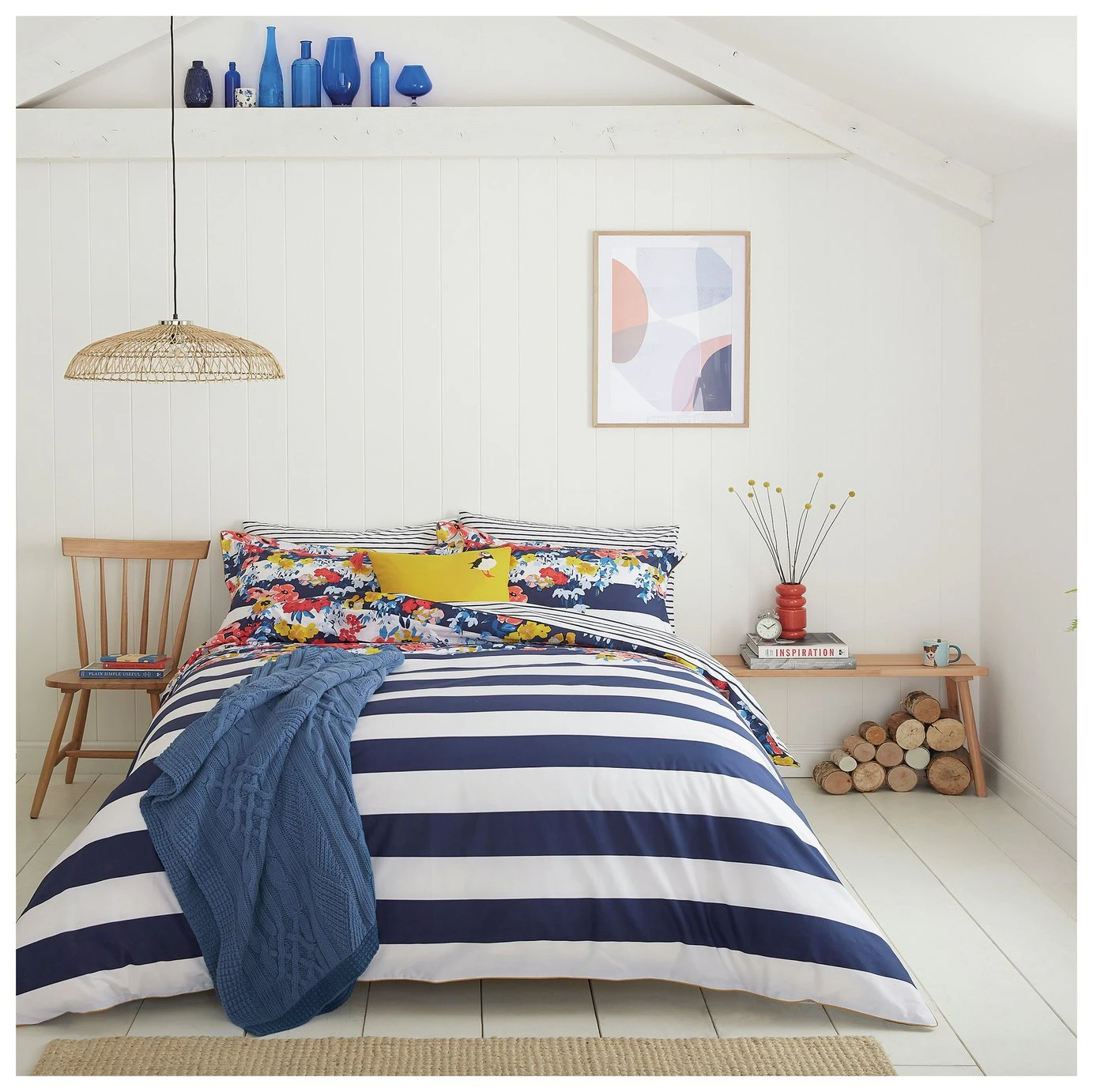 Joules Cotton Percale St Ives Floral Navy Bedding Set-Single 2 Joules Cotton Percale St Ives Floral Navy Bedding Set-Single