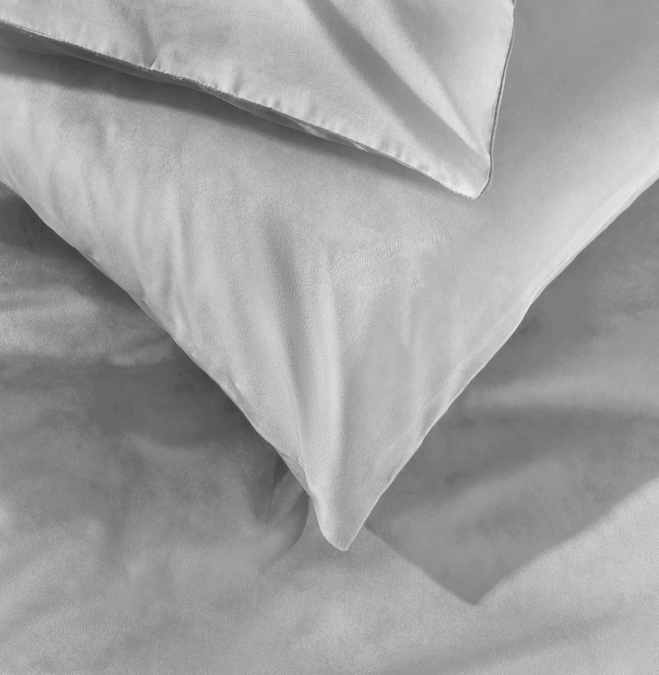 Habitat Plain Velvet Silver Bedding Set - Double 6 Habitat Plain Velvet Silver Bedding Set - Double - Image 4