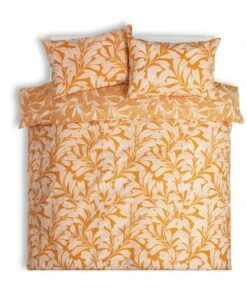 Habitat Cotton Linear Leaf Print Yellow Bedding Set- Single 10 Habitat Cotton Linear Leaf Print Yellow Bedding Set- Single -Habitat 2208972 R Z002A