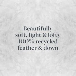 Earthkind Luxury Feather & Down 10.5 Tog Duvet - Single -Habitat 2253721 R Z006A