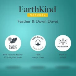 Earthkind Luxury Feather & Down 10.5 Tog Duvet - Single -Habitat 2253721 R Z012A