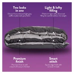 Slumberdown Coverless Comfort 10.5 Tog Duvet - Single 15 Slumberdown Coverless Comfort 10.5 Tog Duvet - Single -Habitat 2254184 R Z004A