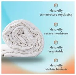 Slumberdown Wonderful Wool Medium Weight Duvet - Single -Habitat 2255097 R Z004A