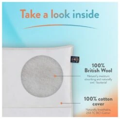 Slumberdown Wonderful Wool Medium Weight Duvet - Single -Habitat 2255097 R Z005A