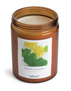Habitat Scented Jar Candle - Geranium & Basil 9 Habitat Scented Jar Candle - Geranium & Basil -Habitat 2257318 R Z002A