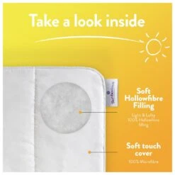 Slumberdown Summer Non Allergic 4.5 Tog Duvet - Single 16 Slumberdown Summer Non Allergic 4.5 Tog Duvet - Single -Habitat 2842905 R Z004A