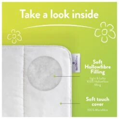 Slumberdown Spring Non Allergic 7.5 Tog Duvet - Single 16 Slumberdown Spring Non Allergic 7.5 Tog Duvet - Single -Habitat 2842936 R Z004A