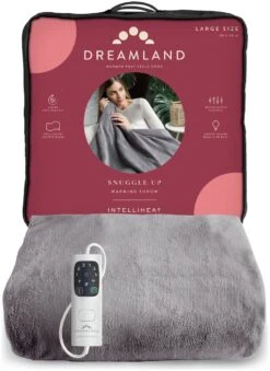 Dreamland Snuggle Up Heated Grey Throw - Large 17 Dreamland Snuggle Up Heated Grey Throw - Large -Habitat 2990606 R Z002A