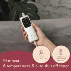 Dreamland Snuggle Up Heated Grey Throw - Large 14 Dreamland Snuggle Up Heated Grey Throw - Large -Habitat 2990606 R Z004A