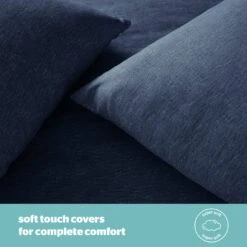 Silentnight Coverless 10.5Tog Navy Duvet &Pillowcase- Single -Habitat 3032257 R Z003A