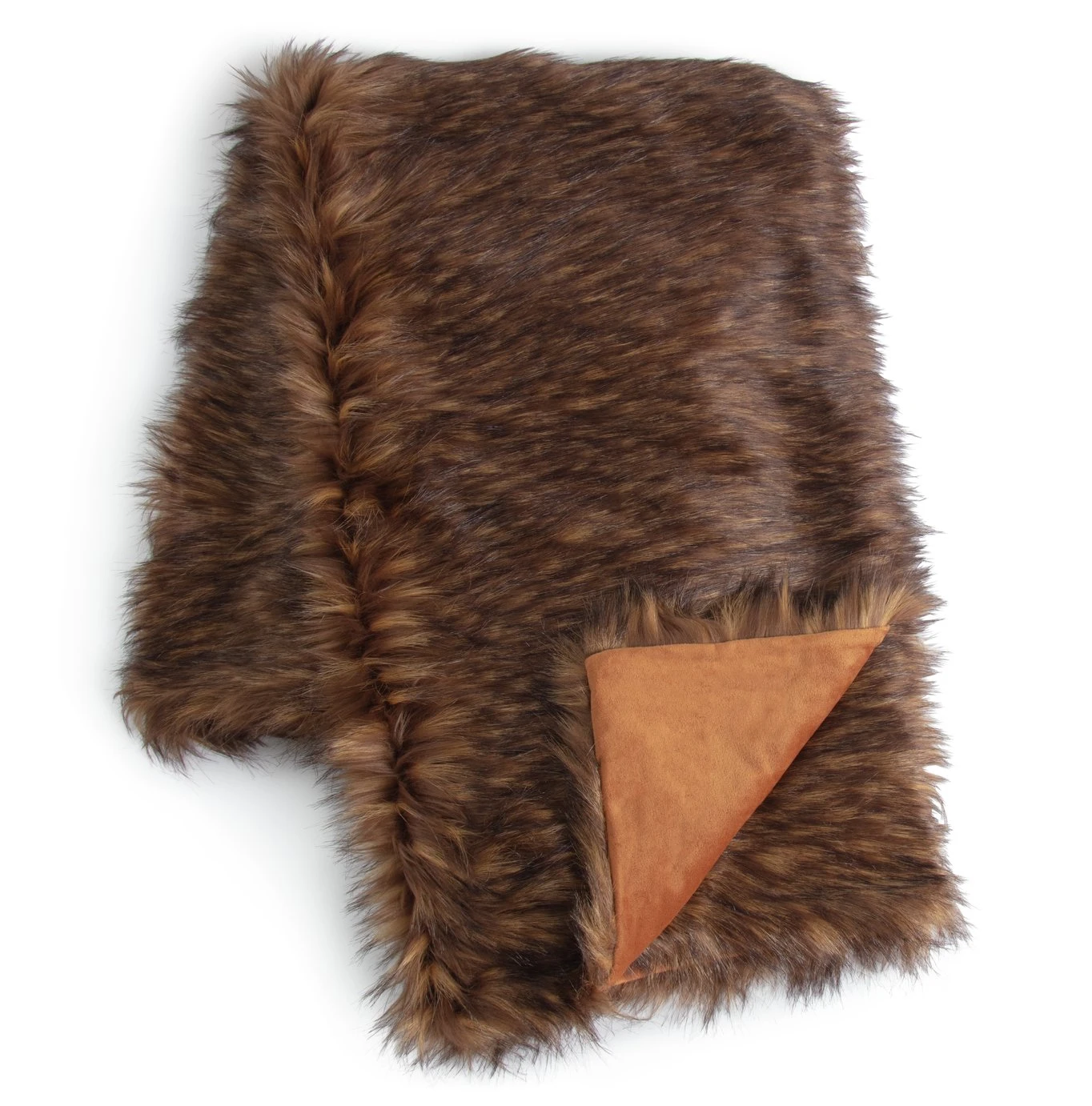 Habitat Faux Fur Throw - Brown - 125x150cm 3 Habitat Faux Fur Throw - Brown - 125x150cm