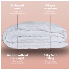 Slumberdown Silk Touch 10.5 Tog Duvet - Single 17 Slumberdown Silk Touch 10.5 Tog Duvet - Single -Habitat 3038701 R Z004A
