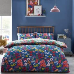 Furn Wild Meadow Floral Blue Bedding Set - Single 7 Furn Wild Meadow Floral Blue Bedding Set - Single -Habitat 3066405 R Z003A