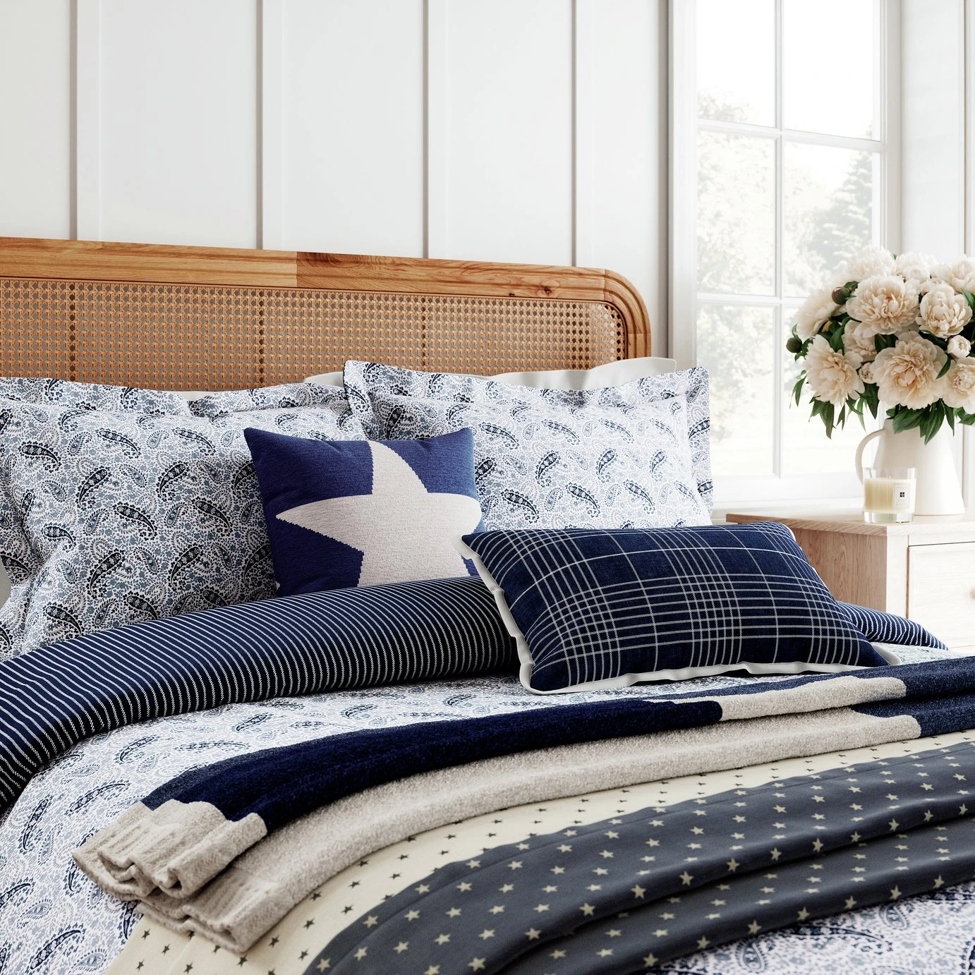 Helena Springfield Cotton Paisley Blue Bedding Set - Single 3 Helena Springfield Cotton Paisley Blue Bedding Set - Single