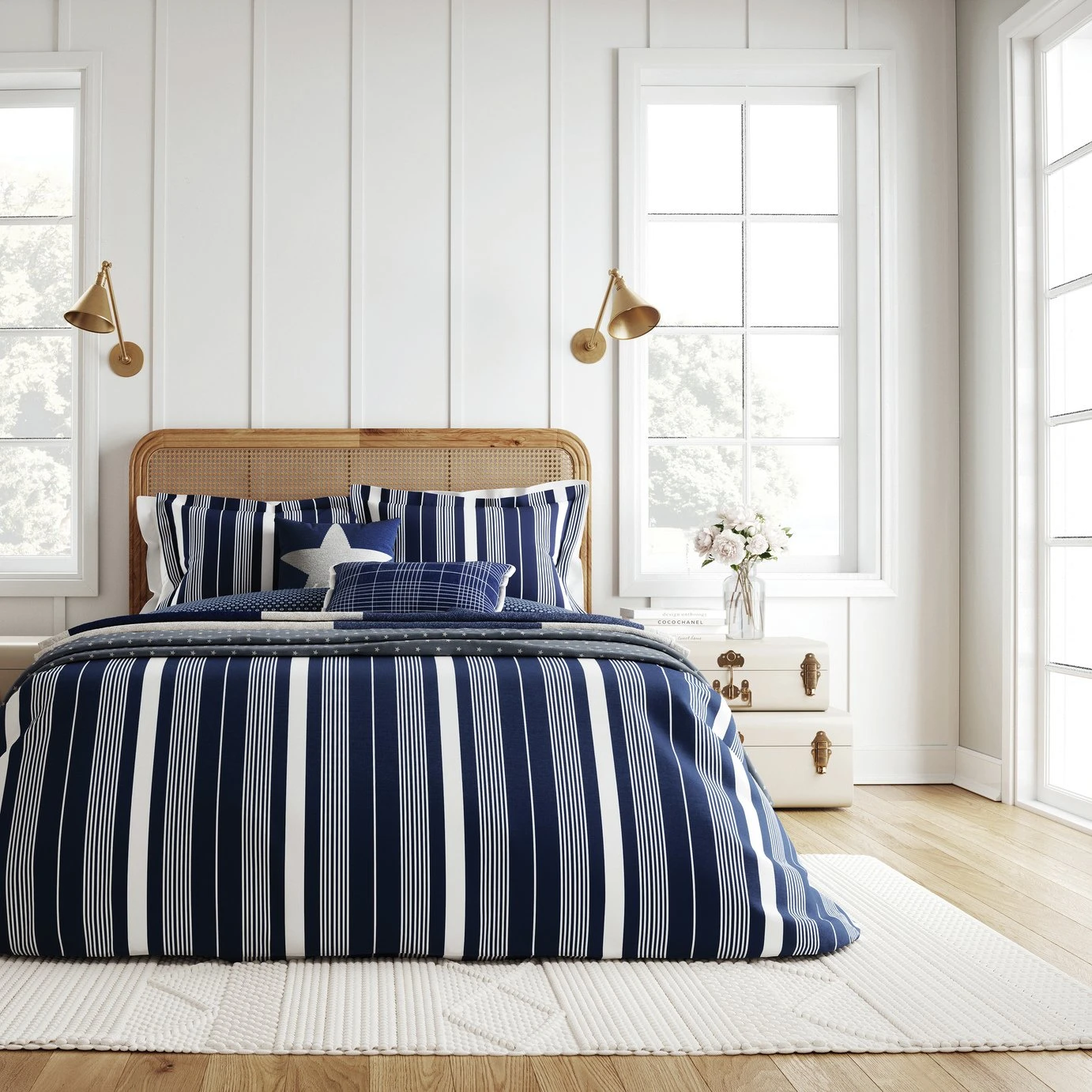 Helena Springfield Cotton Hampton Stripe Bedding Set- Single 4 Helena Springfield Cotton Hampton Stripe Bedding Set- Single - Image 2