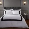 Bianca Cotton 180 TC Tailored Black Bedding Set - Double 1 Bianca Cotton 180 TC Tailored Black Bedding Set - Double -Habitat 3080292 R Z001A