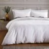 Bianca Cotton 180 TC Geometric White Bedding Set - Double 1 Bianca Cotton 180 TC Geometric White Bedding Set - Double -Habitat 3080412 R Z001A