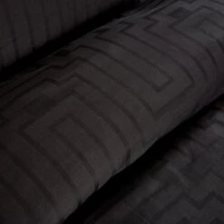 Bianca Cotton 180 TC Geometric Black Bedding Set - Double 9 Bianca Cotton 180 TC Geometric Black Bedding Set - Double -Habitat 3080450 R Z004A