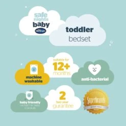 Silentnight Safe Nights Anti Allergy Duvet & Pillow -Cot Bed -Habitat 3112012 R Z009A