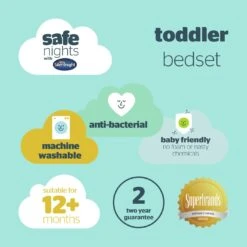Silentnight Safe Nights Anti Allergy Duvet & Pillow -Cot Bed -Habitat 3112012 R Z010A