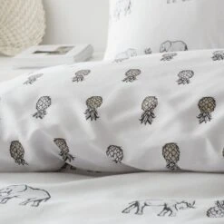 Pineapple Elephant Tembo Natural Bedding Set - King -Habitat 3117983 R Z005A