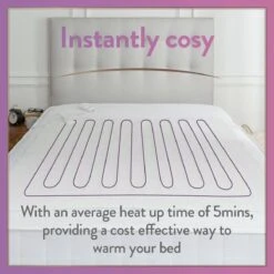 Slumberdown Warm Hugs Electric Blanket - Small Single 18 Slumberdown Warm Hugs Electric Blanket - Small Single -Habitat 3133259 R Z006A